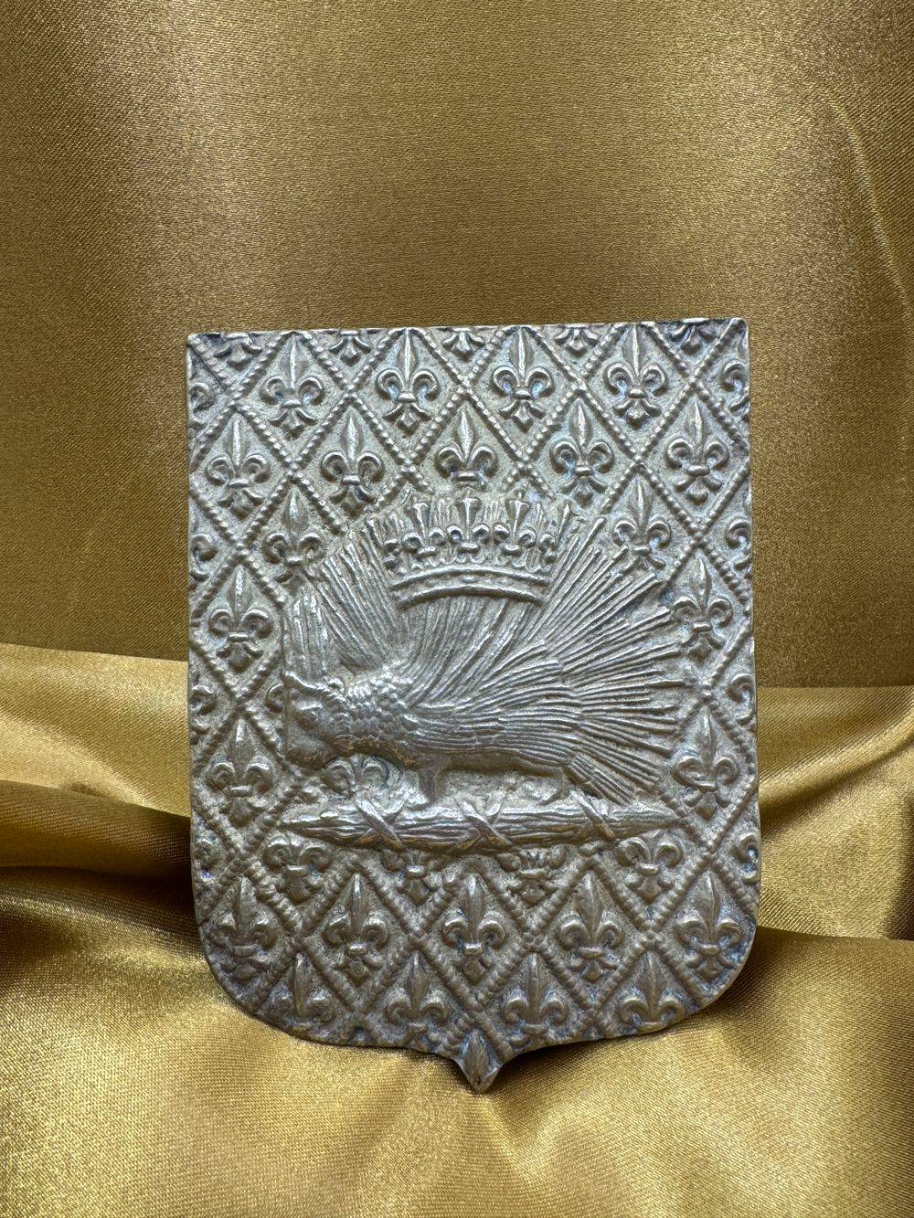 Max Le Verrier - Rare boite/coffret en bronze - Décor Fleurs de Lys & Porc-Epic - Ensemble signé - Collection - Décoration – Image 3