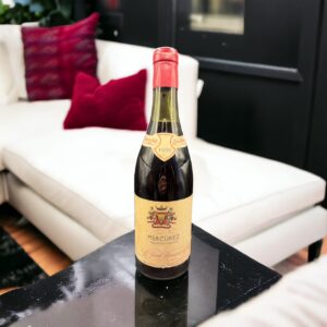 Ancienne bouteille de vin Mercurez Bourgogne - Beaune - De 1959 - Collection - Cadeau d'anniversaire