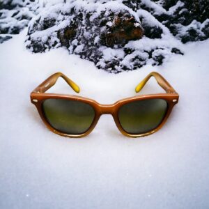Rares lunettes de soleil Vuarnet Pouilloux 0088 - Vintage des années 80 - Marron