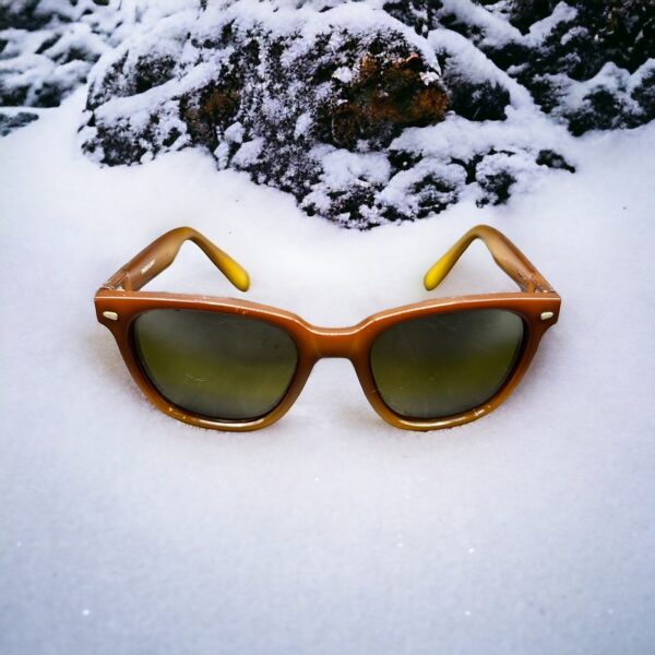 Rares lunettes de soleil Vuarnet Pouilloux 0088 - Vintage des années 80 - Marron