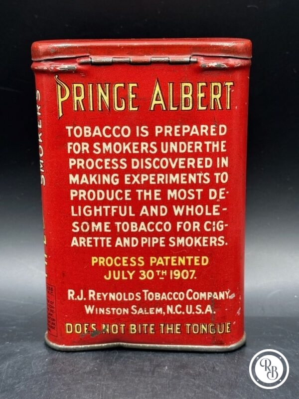 Ancienne boite publicitaire en métal "Prince Albert" cigarette tobacco tabac