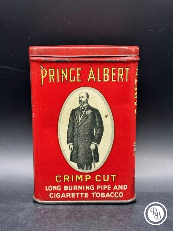 Ancienne boite publicitaire en métal "Prince Albert" cigarette tobacco tabac