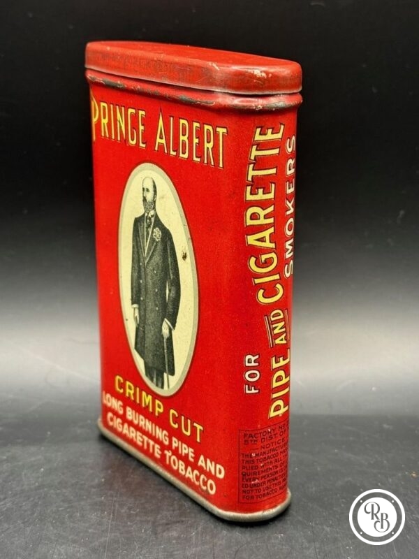 Ancienne boite publicitaire en métal "Prince Albert" cigarette tobacco tabac