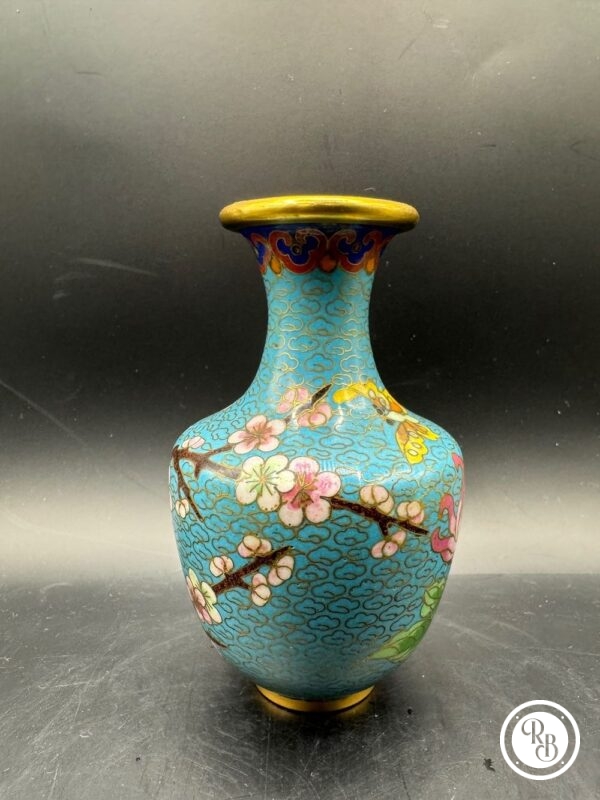 Vases Cloisonnés Vintage, Chine, 1940, Set de 2