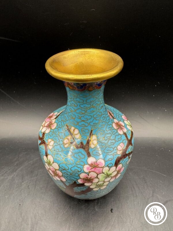 Vases Cloisonnés Vintage, Chine, 1940, Set de 2