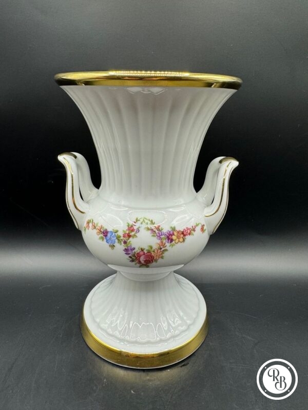 ancien vase à 2 anses en porcelaine Feltmann Weiden Bavière Allemagne