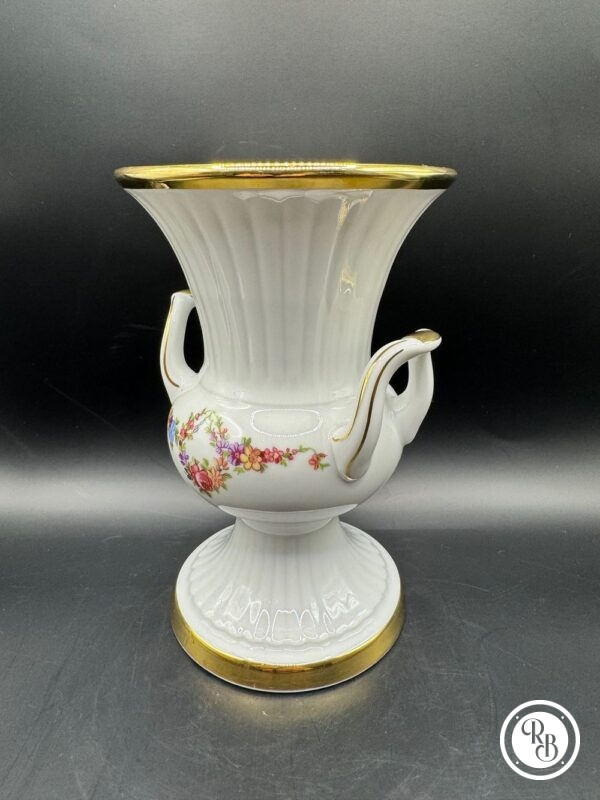 ancien vase à 2 anses en porcelaine Feltmann Weiden Bavière Allemagne