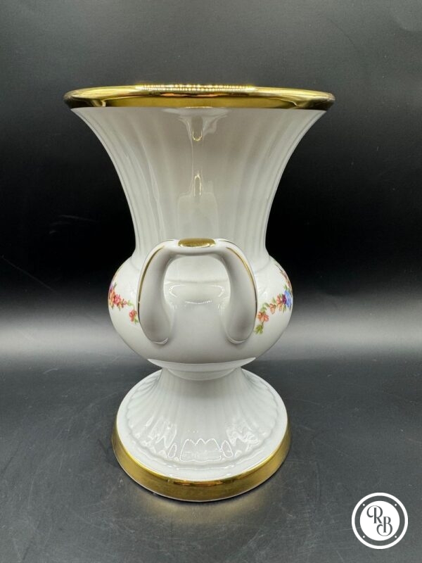 ancien vase à 2 anses en porcelaine Feltmann Weiden Bavière Allemagne