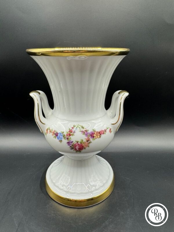 ancien vase à 2 anses en porcelaine Feltmann Weiden Bavière Allemagne