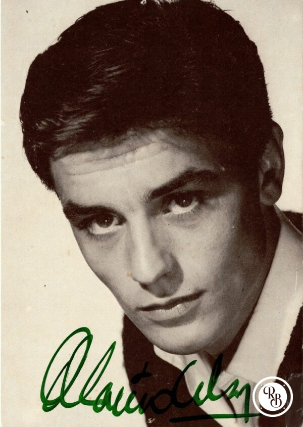 Autographe Alain Delon 10x15