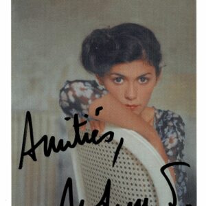 Autographe Audrey Tautou 9x13