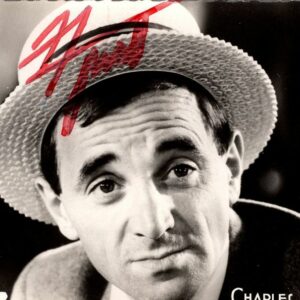 Autographe Charles Aznavour 9x15