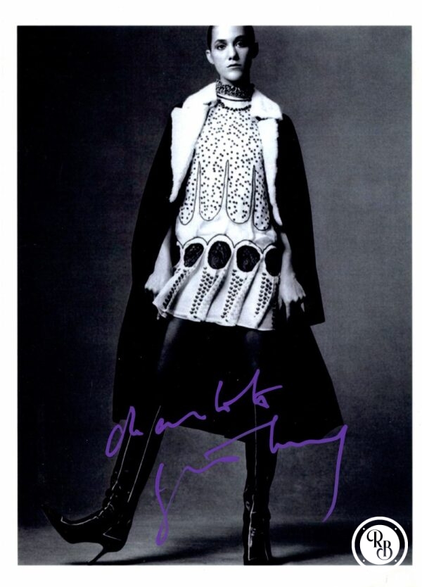 Autographe Charlotte Gainsbourg 15x20