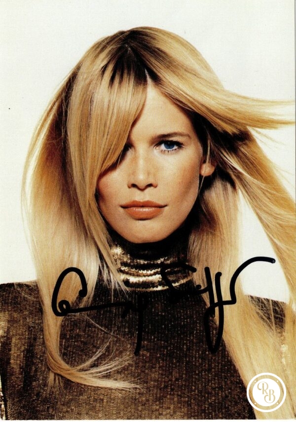 Autographe Claudia Schiffer 10x15