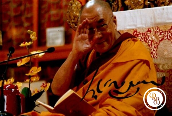 Autographe Dalai Lama 10x15