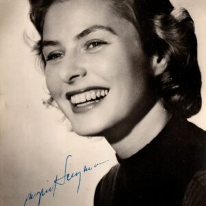 Autographe Ingrid Bergman 10x15