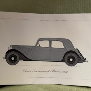 une Citroën "Traction Avant" de 1934