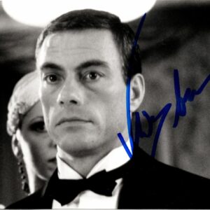 Autographe Jean-Claude Van Damme 10x12,5