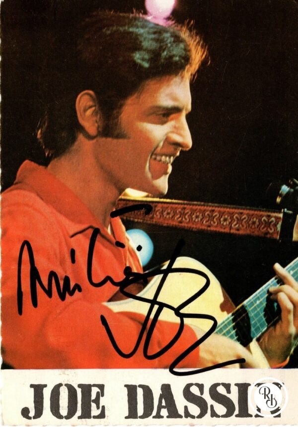 Autographe Joe Dassin 10x15