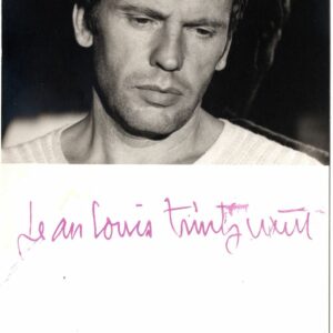 Autographe Jean-Louis Trintignant 9x12