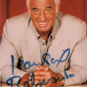 Autographe Jean-Paul Belmondo 10x15