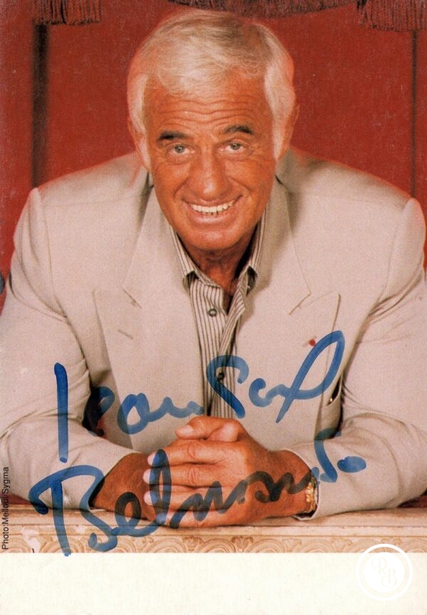 Autographe Jean-Paul Belmondo 10x15