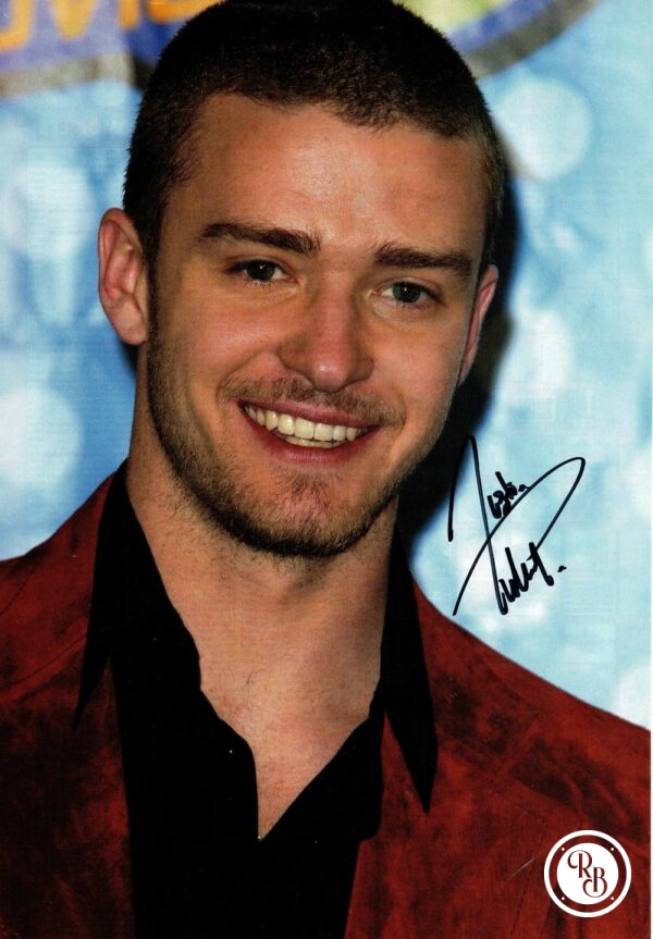 Autographe Justin Timberlake 20x29