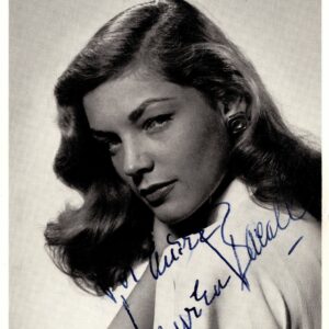 Autographe Lauren Bacall 10x15