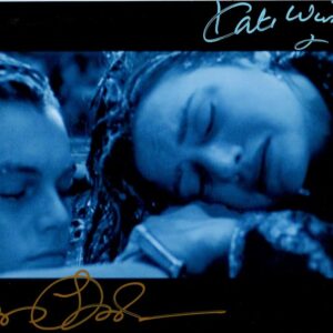 Autographe Leonardo DiCapprio et Kate Winslet 15x20