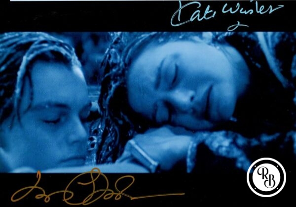 Autographe Leonardo DiCapprio et Kate Winslet 15x20