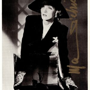 Autographe Marlene Dietrich 11x15