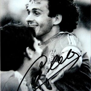 Autographe Michel Platini 10x15