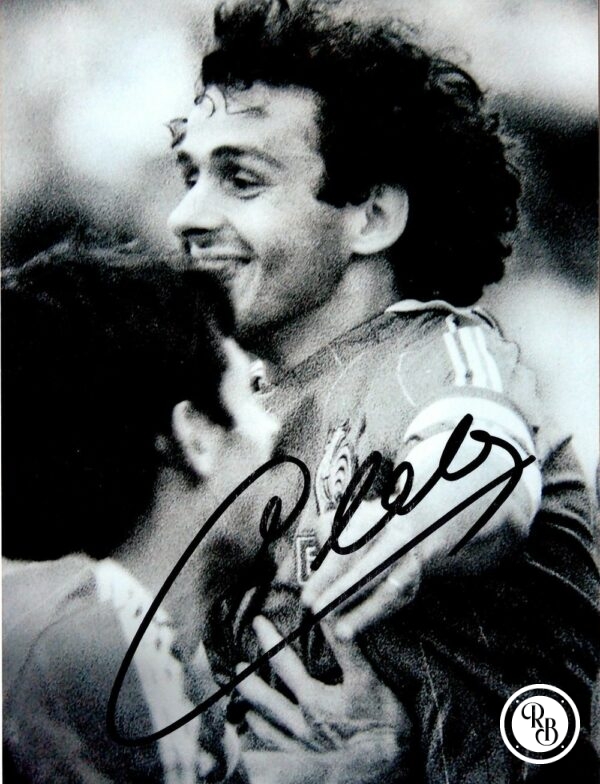 Autographe Michel Platini 10x15