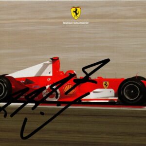 Autographe Michael Schumacher 10x15