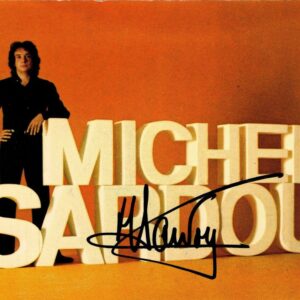 Autographe Michel Sardou 10x15