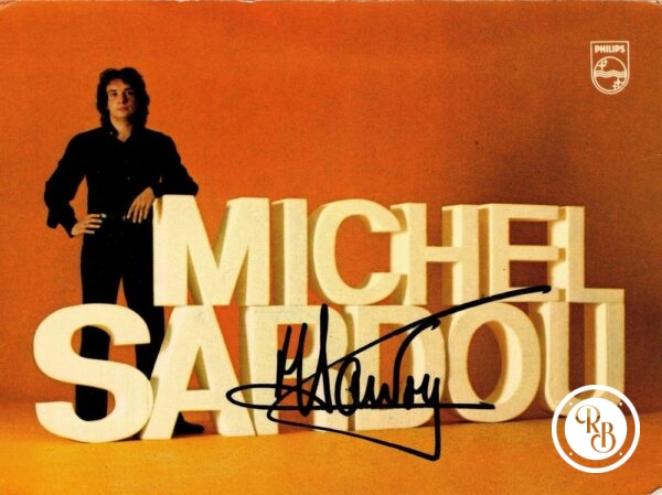Autographe Michel Sardou 10x15