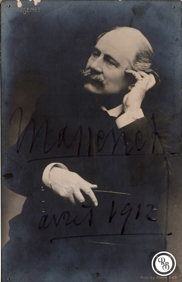 Autographe Massenet 1912 85x14