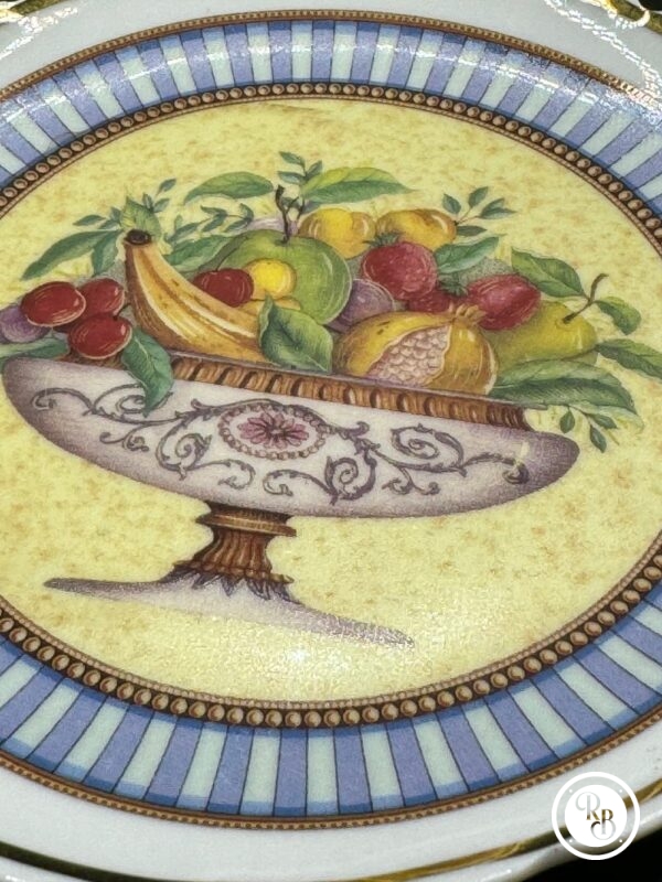 RETRO_BROC_petite assiette corbeille de fruits