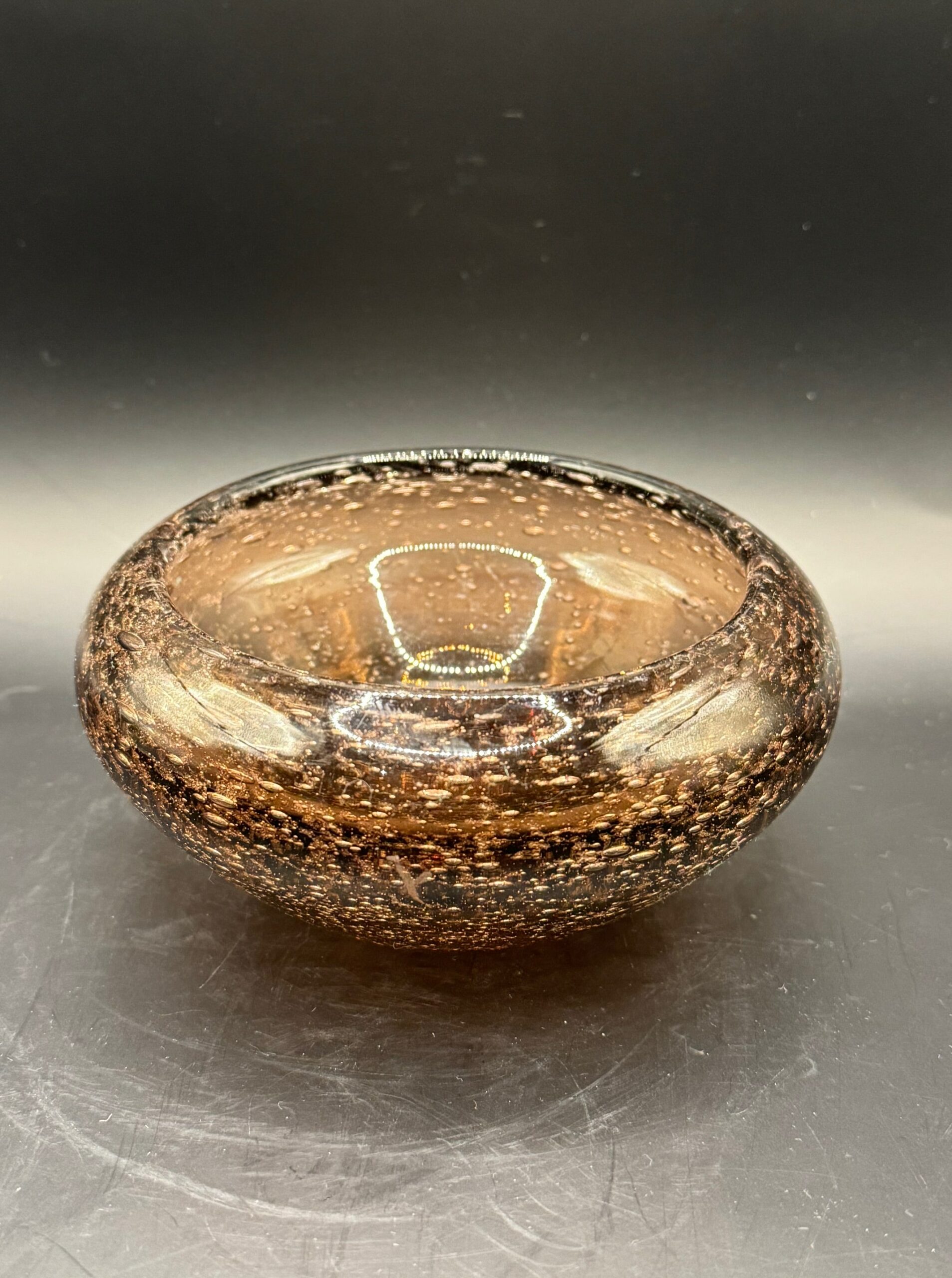 Retro_Broc_cendrier_vintage_verre_bulle_biot