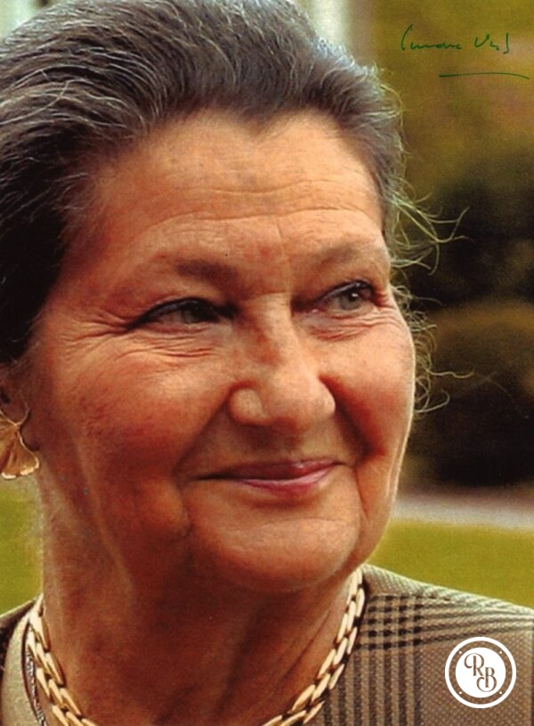 Autographe Simone Veil 20x27