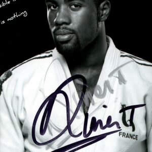 Autographe Teddy Riner 10x15