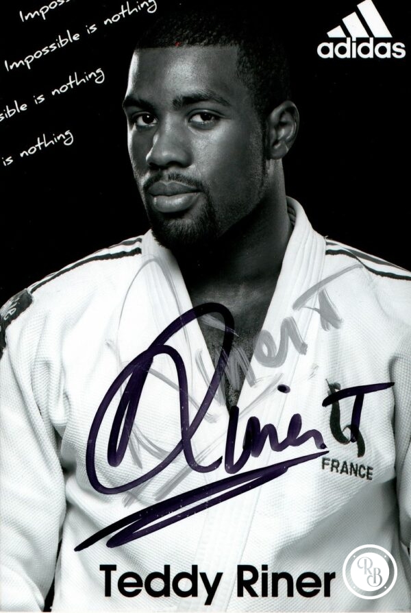 Autographe Teddy Riner 10x15