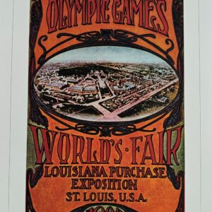 Affiche officielle historique des Jeux Olympiques du Centenaire - 1904 Jeux Olympiques de St Louis