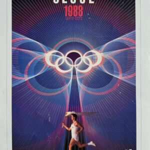 Affiche officielle historique des Jeux Olympiques du Centenaire - 1988 Jeux de Séoul - XXIVème Olympiade