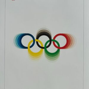 Affiche officielle historique des Jeux Olympiques du Centenaire - 1976 Jeux de Montréal - XXIème Olympiade 