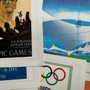 Lots de 17 Affiches officielles historiques des Jeux Olympiques du Centenaire