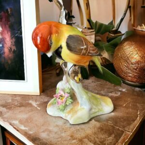 Figurine vintage d'oiseau Royal Adderley en porcelaine