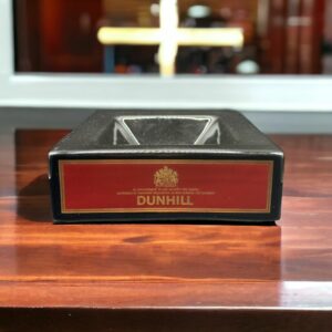 Grand Cendrier ancien Dunhill en céramique noire - Vintage - Collection - Objet publicitaire