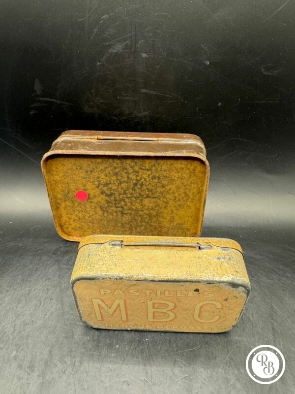 Lot de deux petites Boites Anciennes en métal - Anacidase et Mbc - Collection - Médicaments - Image 9