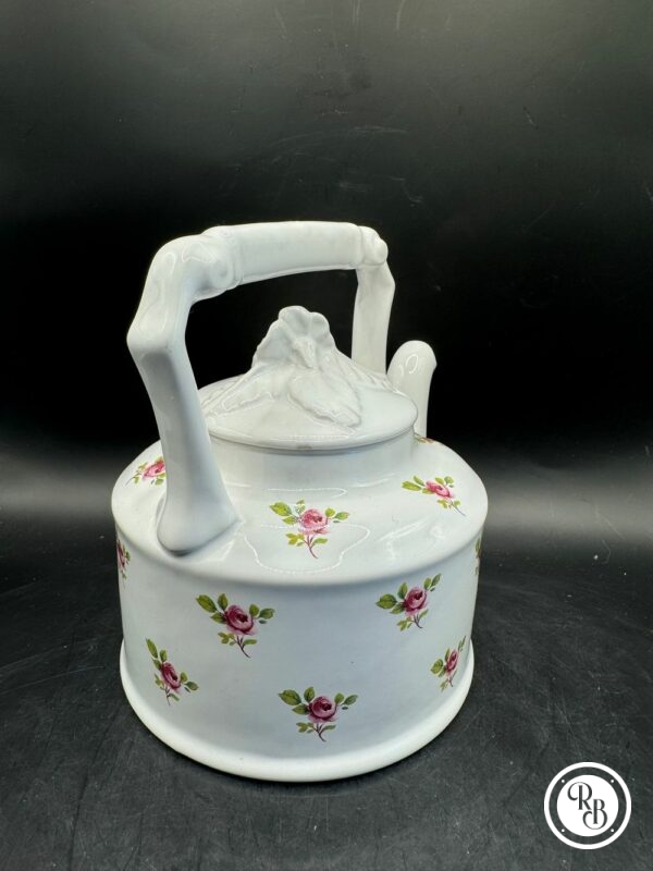 Théière Arthur Wood en porcelaine blanche avec de belles roses décoratives - Fabriquée en Angleterre - Image 3